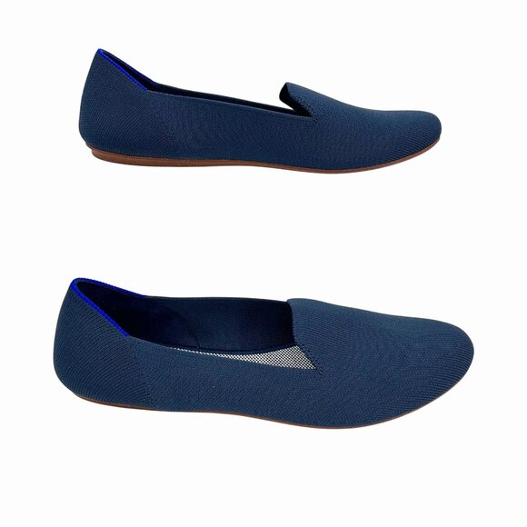 ROTHY'S NAVY BLUE ROUNDED TOE FLATS - 10.5 - Picture 3 of 8